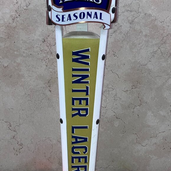 SAMUEL SAM ADAMS Seasonal 3 Sided Beer Tap Handle - Lager With Seasonal Tabs - Picture 3 of 7